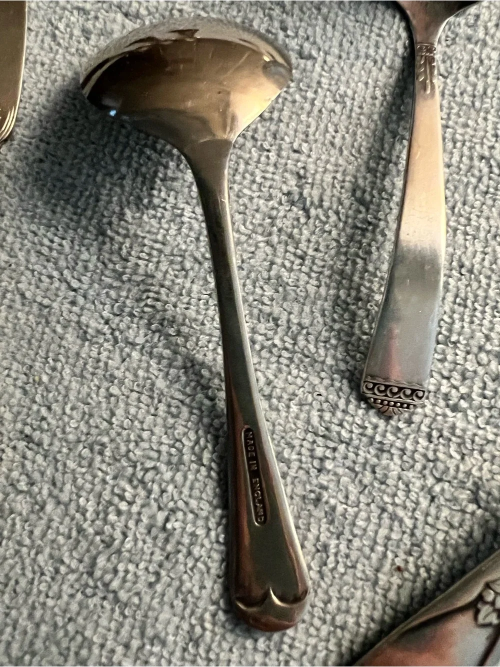 Silver Flatware Set - Assorted Spoons, Butter Knives & Serving Pieces